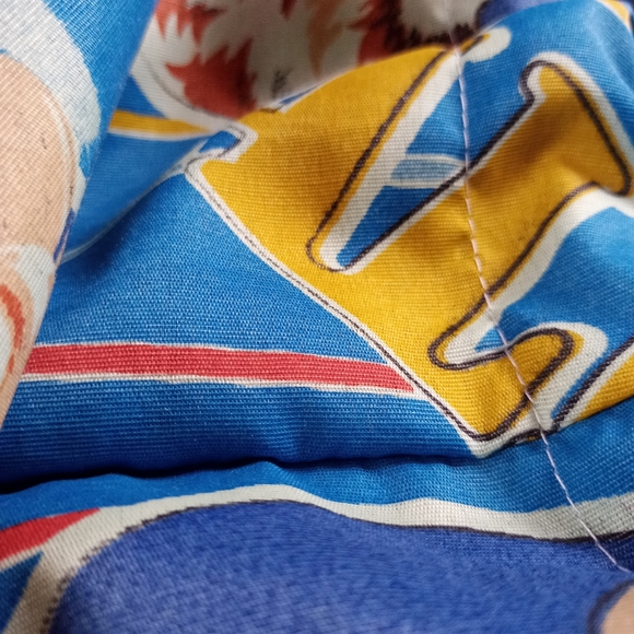 Custom Reworked Vintage 1986 ALF Shorts V.2 Blue Bleach Dip - Picture 5 of 7